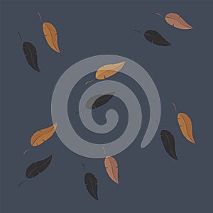 Autumn Leaves Falling Vector