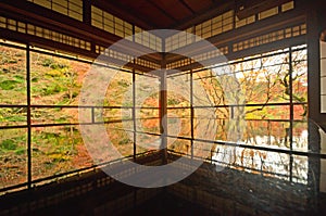 Autumn leaves in Ruriko-Temple