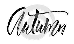 Autumn lettering