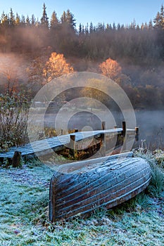 Autumn at Loch Ard, Loch Lomond and Trossachs National Park, Scotland photo