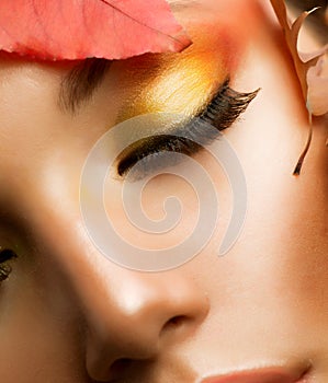 Autumn Makeup Closeup