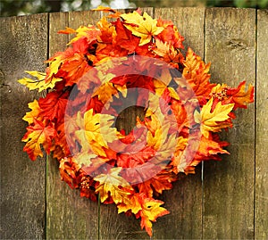 Autumn Maple Wreath