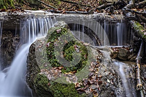 Autumn mood to brook photo