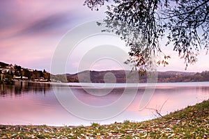 Autumn Morning, Brno lake