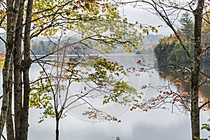 Autumn Morning on Waterbury Reservoir photo