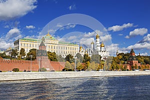 Autumn Moscow, the Kremlin, Moscow-river