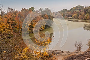 Autumn on Mount Paly near river Ros in Alexandria park, Bel