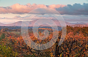 Autumn Mountain Background Western NC