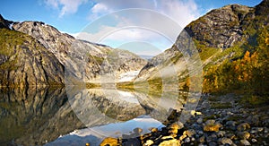 Autumn Mountain Lake Reflection