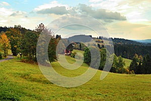 Autumn mountain landscape