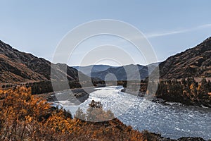 Autumn mountain landscape in Altai