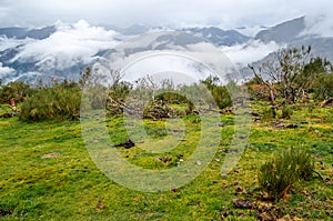 Autumn mountain landscape photo