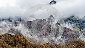 Autumn mountain landscape photo