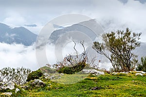 Autumn mountain landscape photo