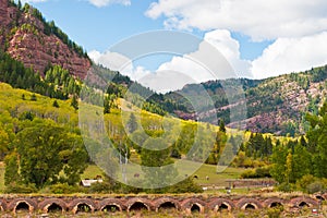 Autumn mountain landscape in Colorado, USA. photo