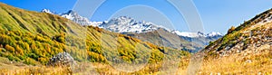 Autumn mountain landscape panorama