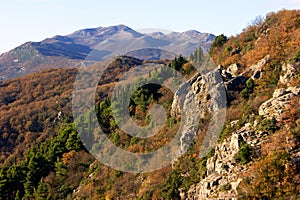 Autumn in the mountain massif Orjen (Montenegro)