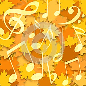 Autumn music background