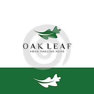 Autumn oak leaf logo and oak tree logo. With easy and simple editing of vector illustration