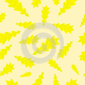 Autumn oak leaf pattern