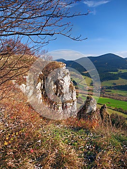 Autumn outlook from Tupa Skala, Slovakia