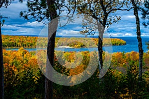 Autumn overlook, peninsula state park., wisconsin photo