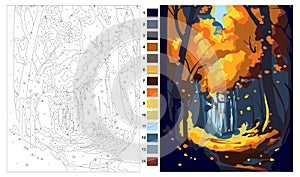 Autumn, Painting by Numbers for adults, Painting by Numbers Kits