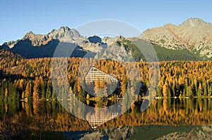 Jesenná panoráma vo Vysokých Tatrách, Slovensko