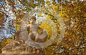 Autumn park in Brussel