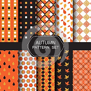 Autumn pattern set