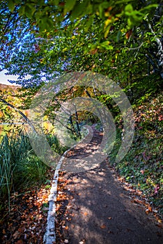 Autumn in Plitvice Jezera Lakes Park, Croatia