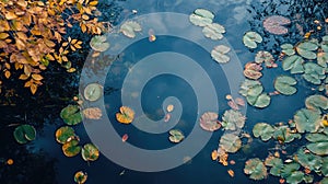 Autumn Pond Reflections