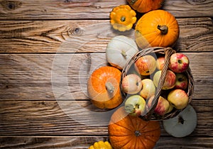 Autumn Pumpkin Thanksgiving Background