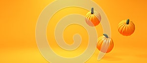 Autumn pumpkins - Harvest and Thanksgiving theme - 3D