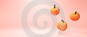 Autumn pumpkins - Harvest and Thanksgiving theme - 3D