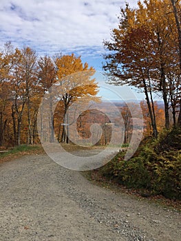 Autumn in Quebec province in Canada