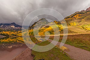 Autumn Reflection at Maroon Bells