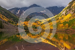 Autumn Reflection at Maroon bells