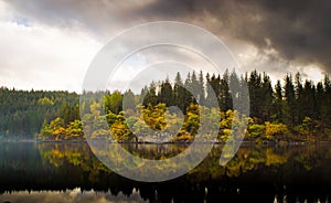 Autumn Reflections on Loch Ard