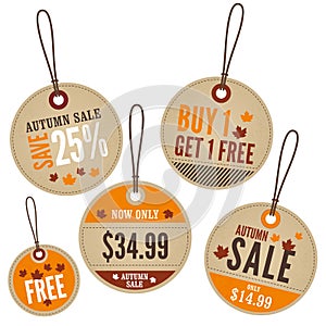 Autumn Retail Labels