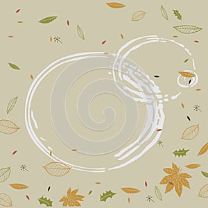 Autumn rippled background