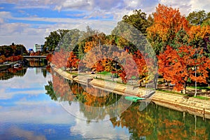 Autumn on river Bega