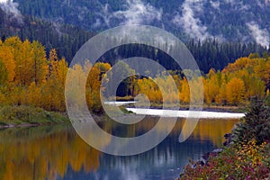 Autumn River Reflection