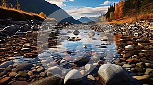 Autumn River Rocks: Native American Inspired Art In Stunning Photography