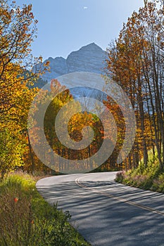 Autumn Road to the Maroon Bells
