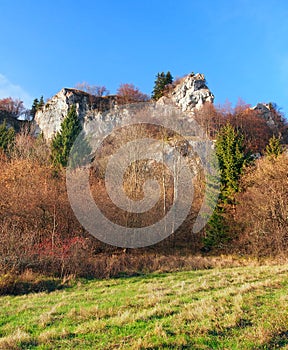 Autumn rocks at Tupa Skala, Slovakia