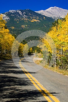 Autumn Rural Mountain Road