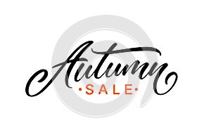 Autumn sale handwritten text