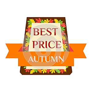 Autumn sale logo vector