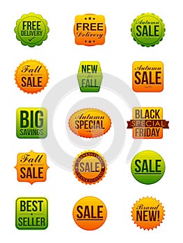 Autumn Sale Stickers